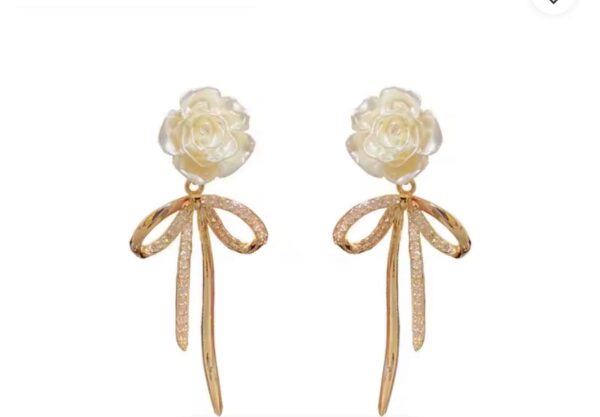 Aretes Rosa Flamenca - Imagen 3