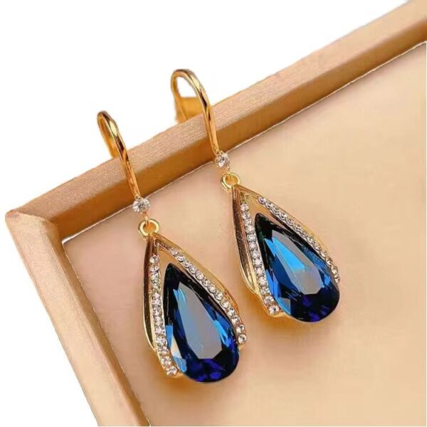 Aretes Pendulo azul